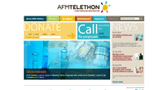 Desktop Screenshot of afm-telethon.com